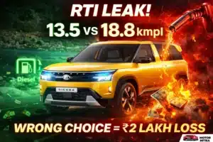 Tata Sierra Mileage Revealed via RTI Diesel 18.8 kmpl, Petrol 13.5 kmpl