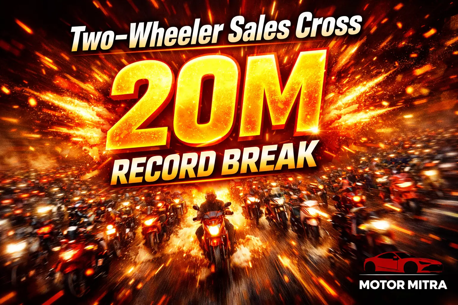 Two Wheeler Sales India FY26 Cross 20 Million Units Record Growth Explained