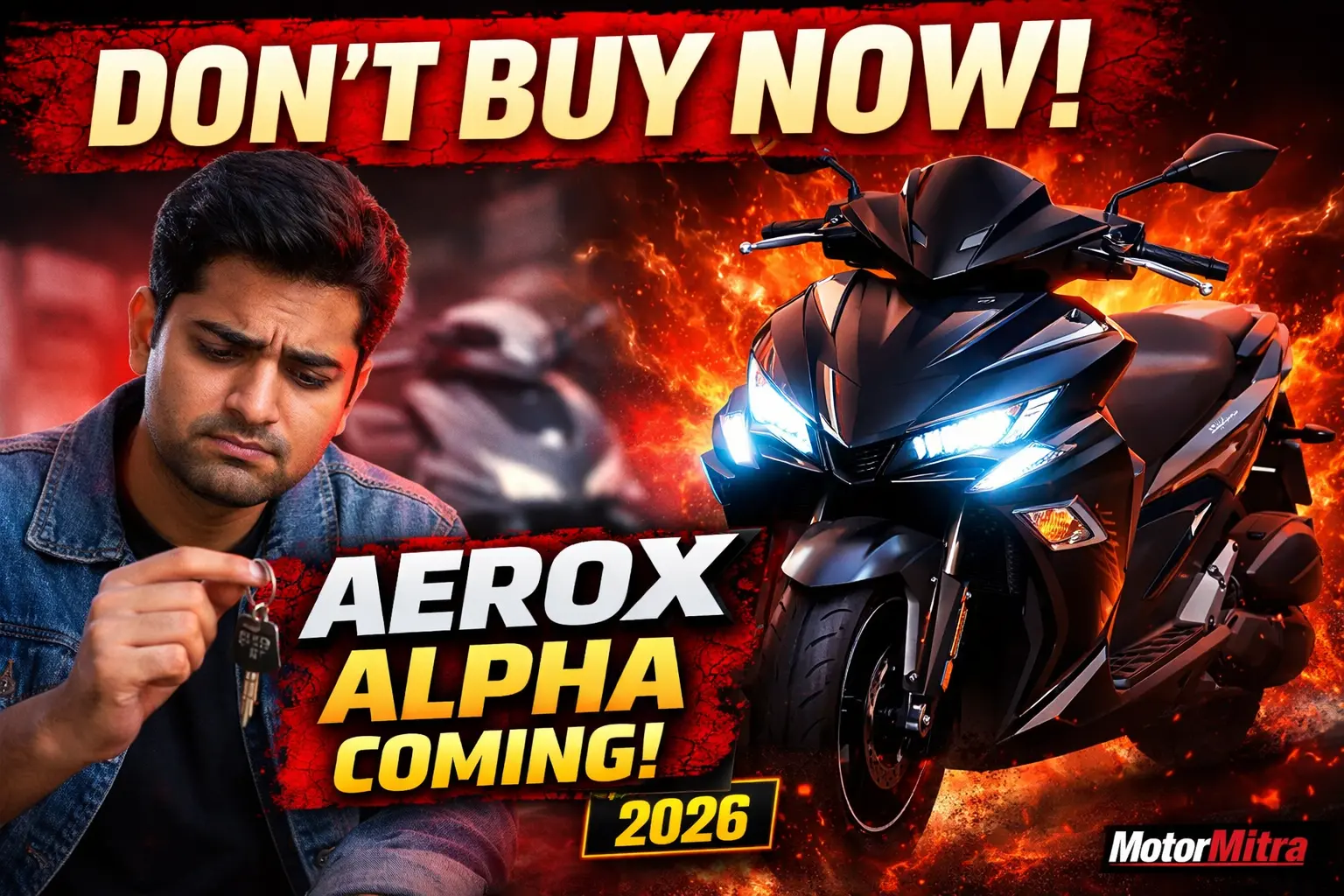 Wait Before You Buy! This Yamaha Aerox Alpha 2026 Could Hit India Soon!
