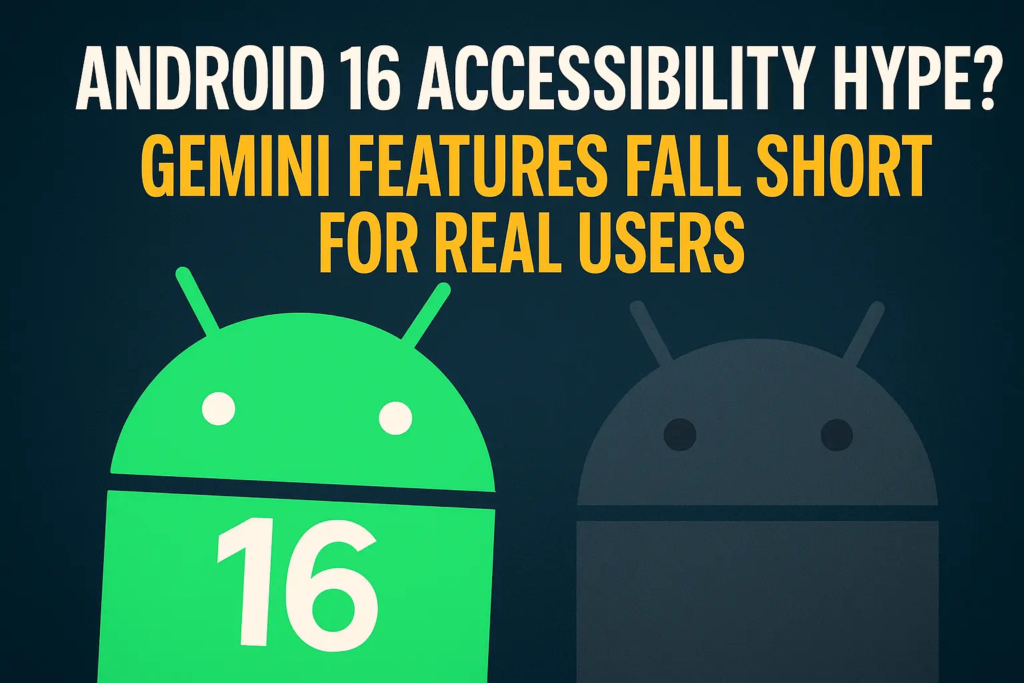 Android 16 accessibility features critique