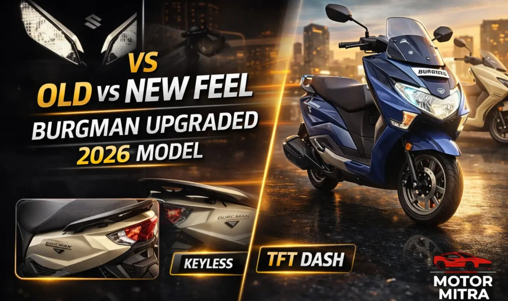 Big Update! 2026 Suzuki Burgman Street Launched at ₹1.02 Lakh—TFT Dash & Keyless Entry!