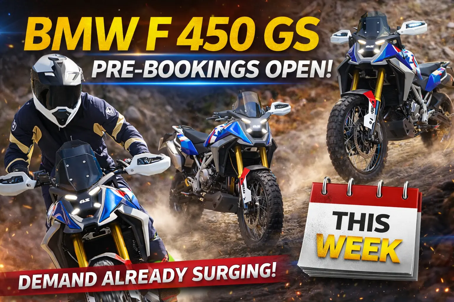 BMW F 450 GS Pre-Bookings