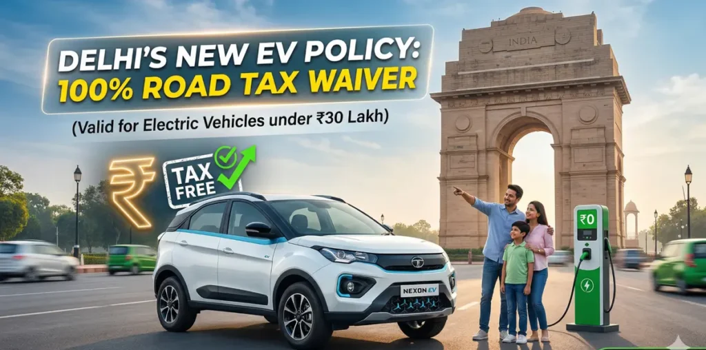 Buying an EV? Delhi’s New EV Policy Removes Road Tax Under ₹30 Lakh – Huge Savings