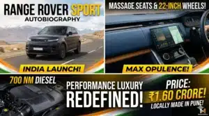 The King of Luxury! Range Rover Sport Autobiography Launched in India at ₹1.60 Crore.