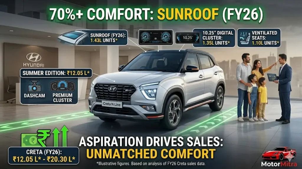 The Undisputed King! Hyundai Creta Becomes India’s Only Midsize SUV to Cross 2 Lakh Sales in FY26—What’s the Secret?