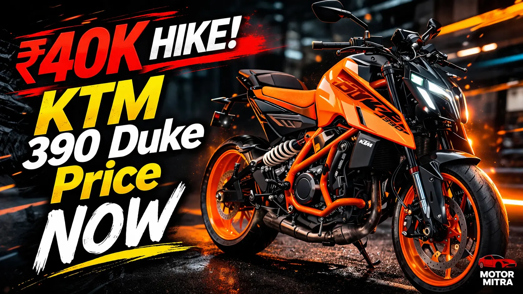 KTM 390 Duke Price Hiked