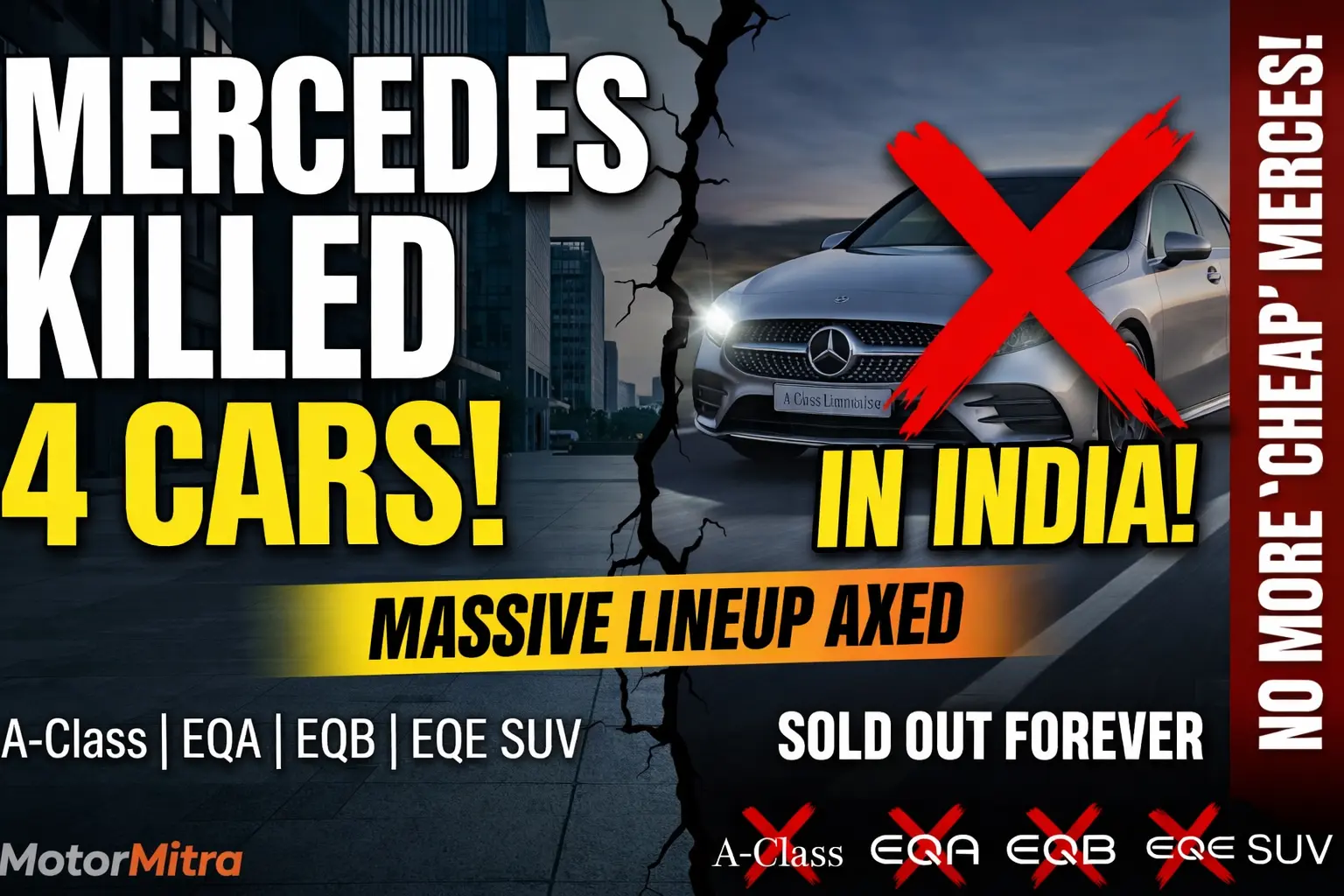 Mercedes discontinued cars