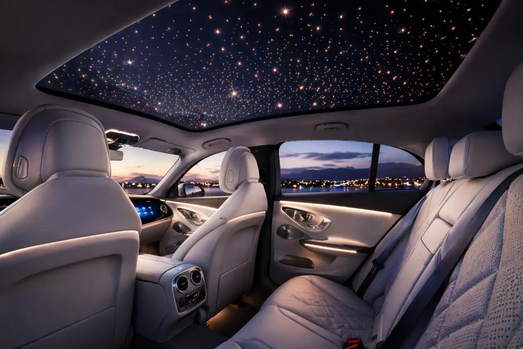 Mercedes C-Class EV Revealed With 39-Inch Hyperscreen & 162 Starry Roof Lights – Interior Feels Unreal