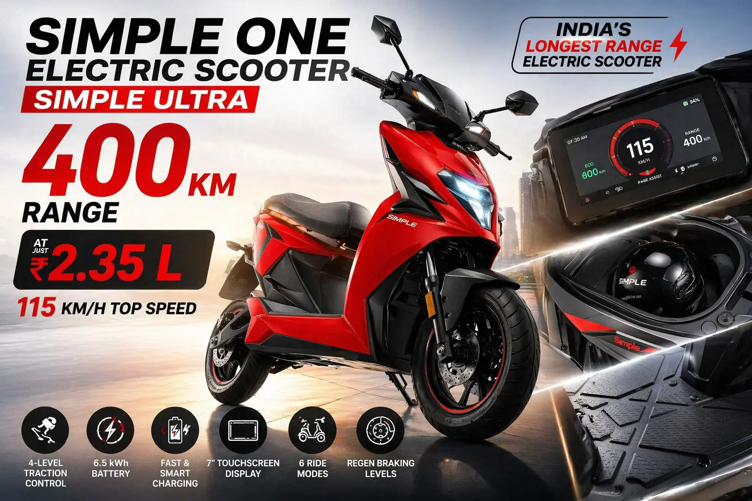 Simple One Electric Scooter