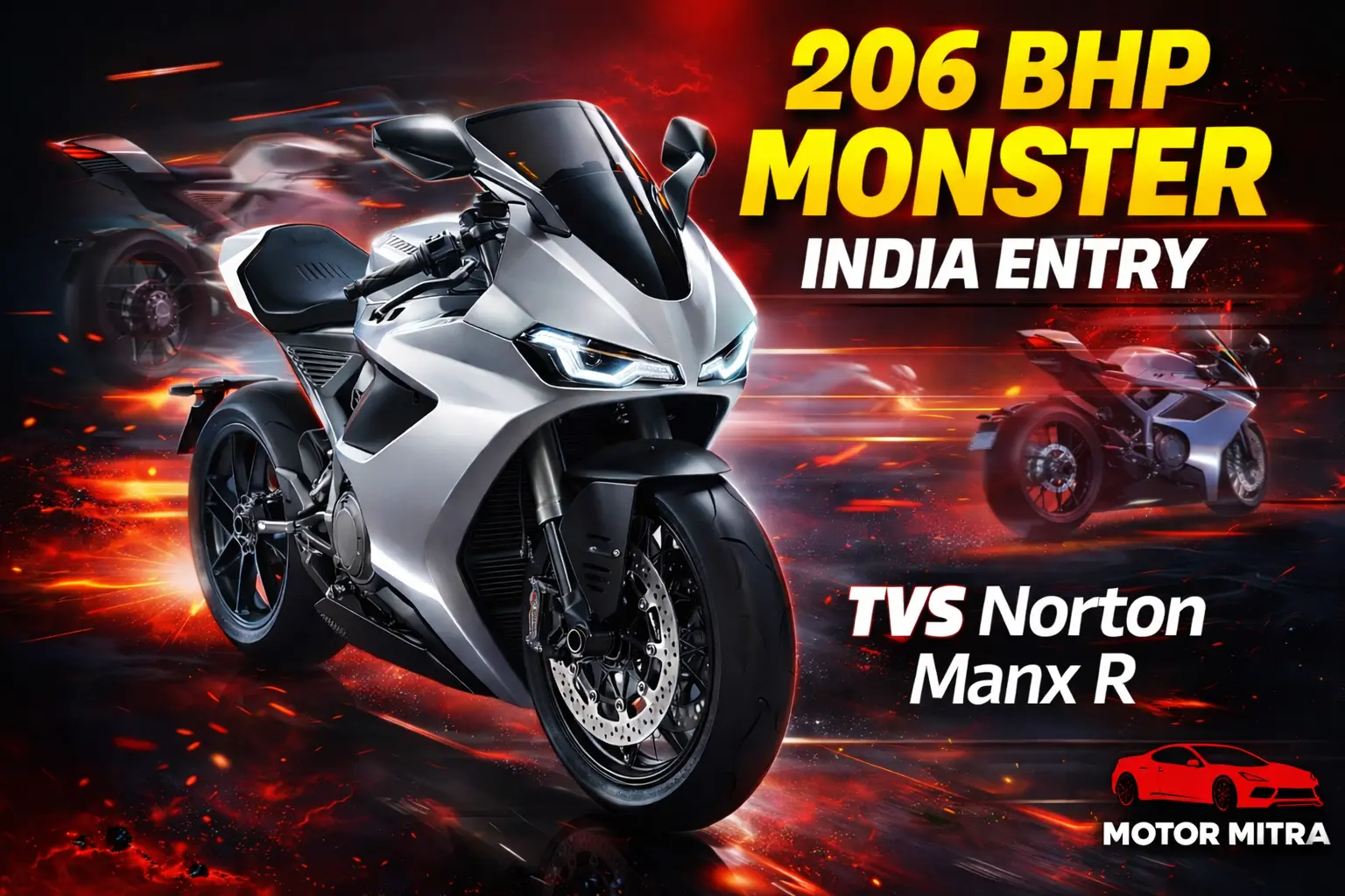 Leaked: TVS Norton Manx R Patented In India – 1200cc V4, 206 bhp Superbike Details