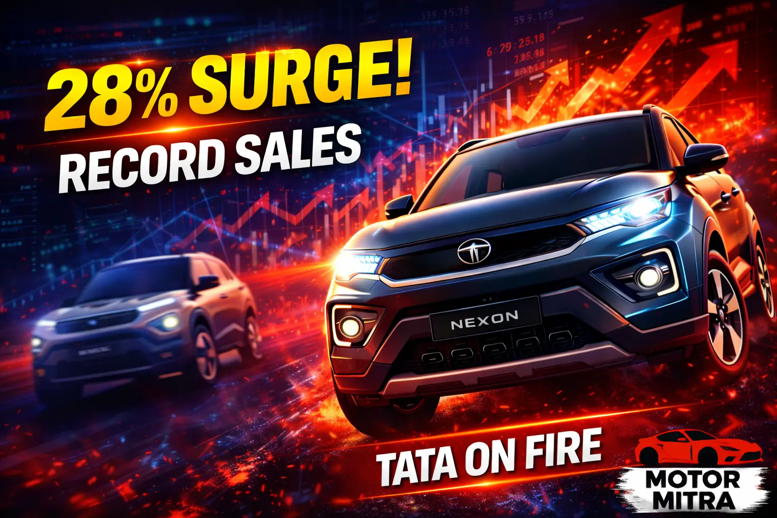 Tata Motors Unstoppable! 28% Sales Jump in March—Records Highest Ever FY2026 Performance!