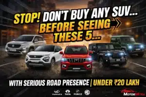 SUVs under 20 lakh road presence