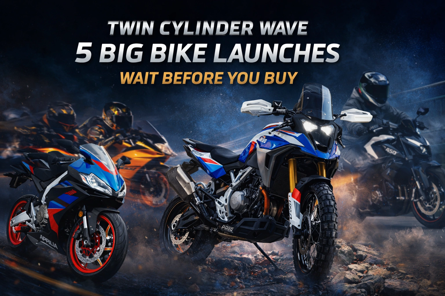 Big Upgrade Coming! 5 Upcoming Twin-Cylinder Bikes In India: BMW 450 GS to KTM RC 390