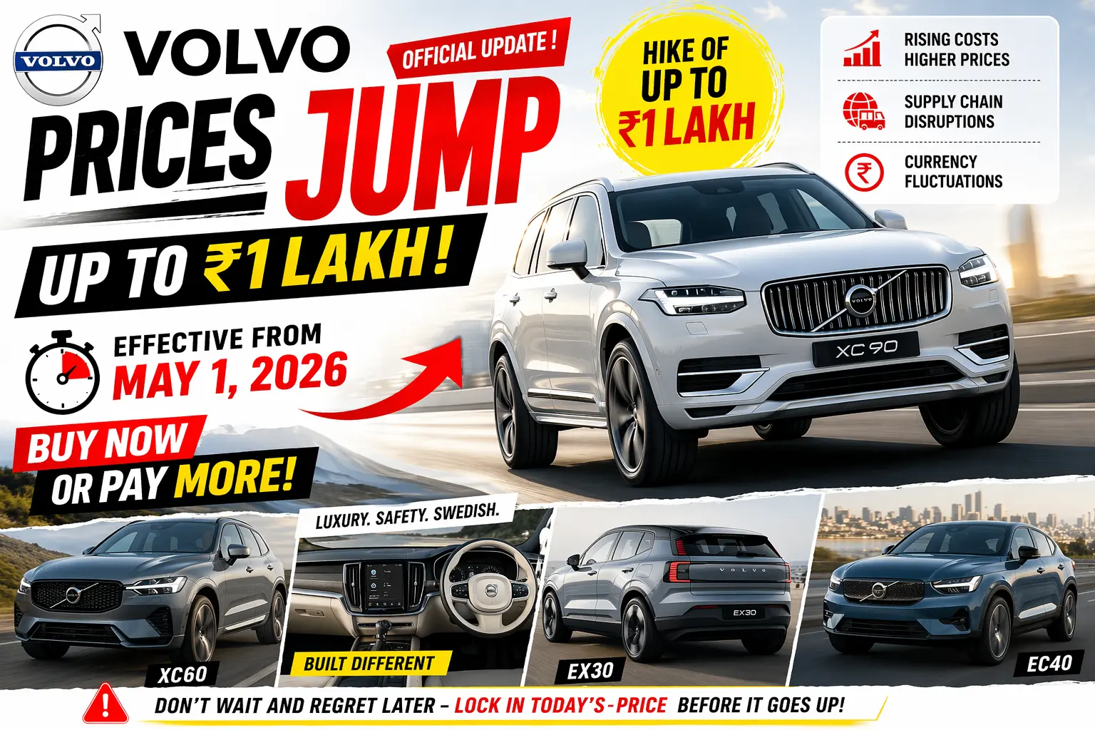 Volvo prices hike India