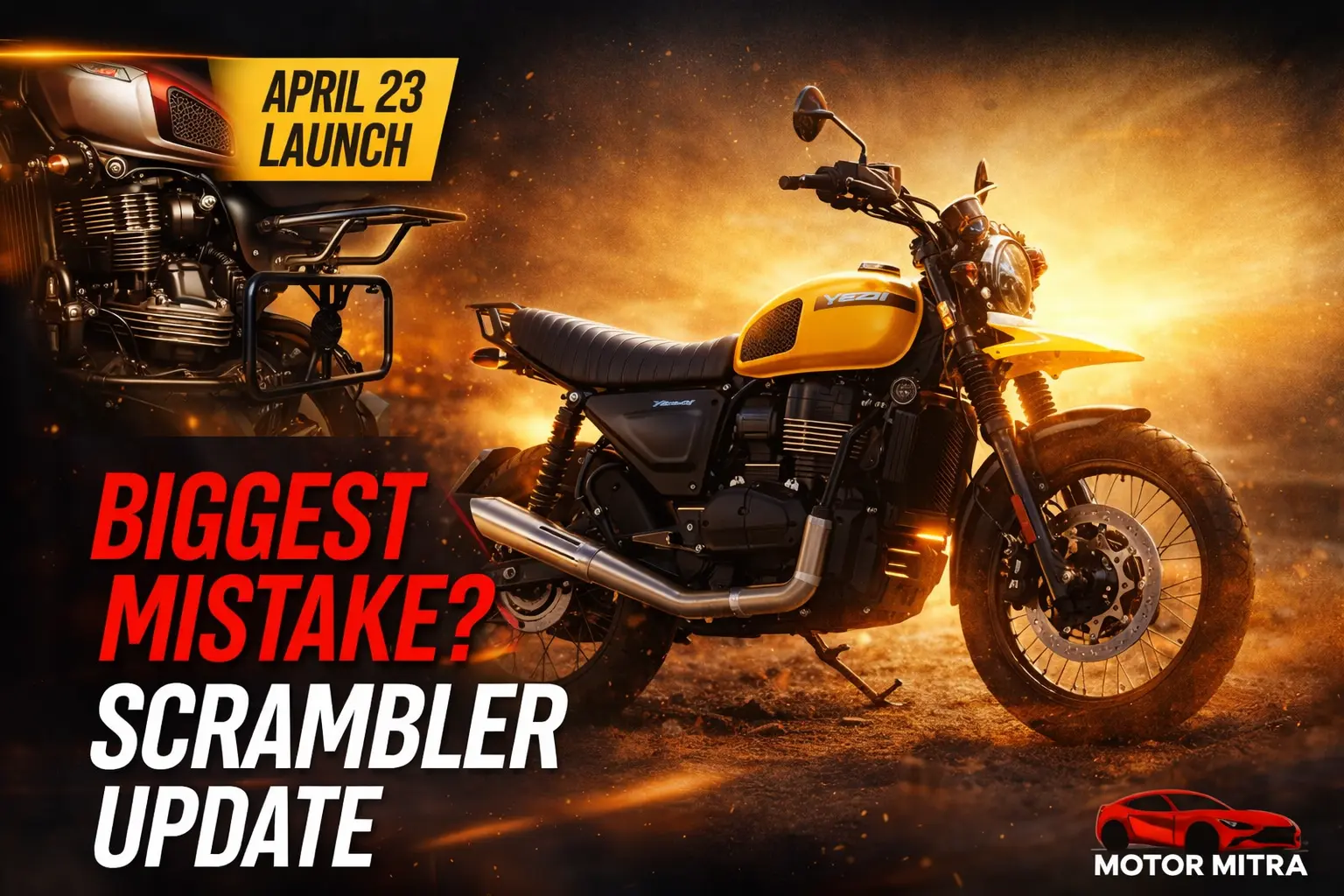 Yezdi Scrambler April 23 Launch