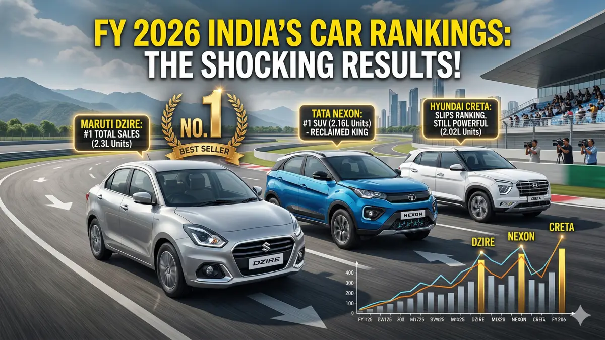 Dezire Top 10 selling cars FY 2026