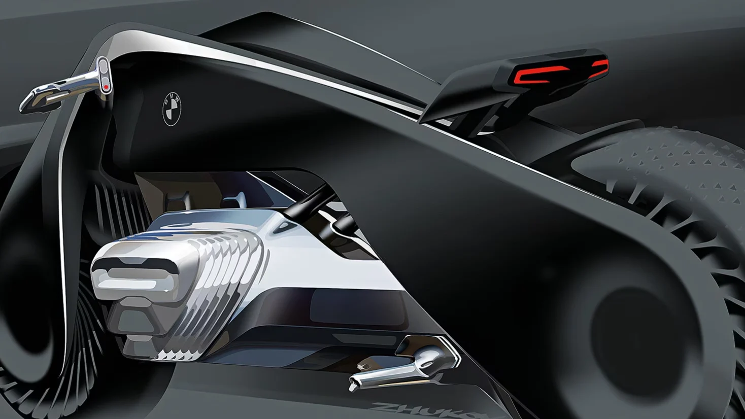 BMW Patents 8-Wheel Self-Balancing Bike, This Shouldn’t Work But It Does