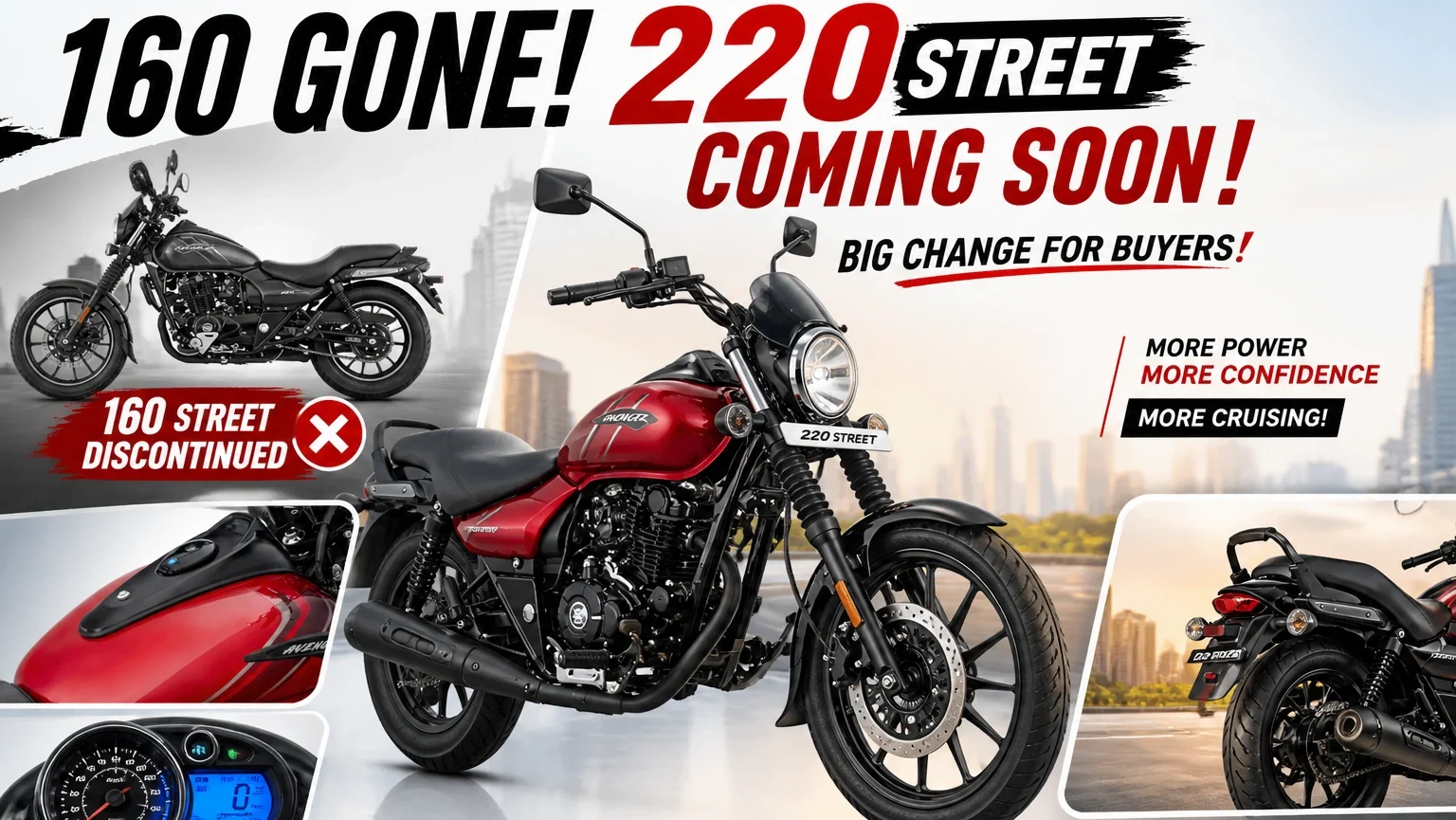Bajaj Avenger 220 Street Coming Soon –160 Street Discontinued