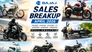 Bajaj Sales Breakup April 2026