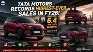 Tata Sells 6.4 Lakh Cars in FY26