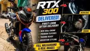 TVS RTX 300 Spotted After Delivery