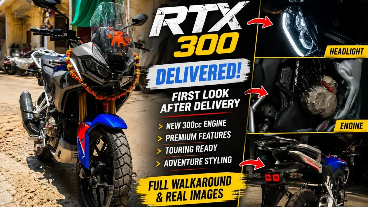 TVS RTX 300 Spotted After Delivery