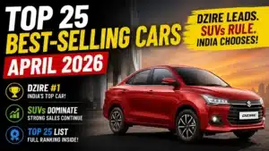 Top 25 Best-Selling Cars in April 2026