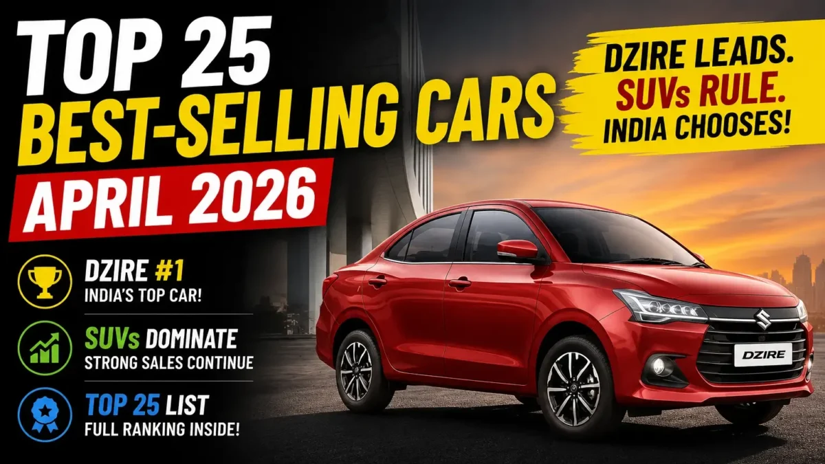 Top 25 Best-Selling Cars in April 2026
