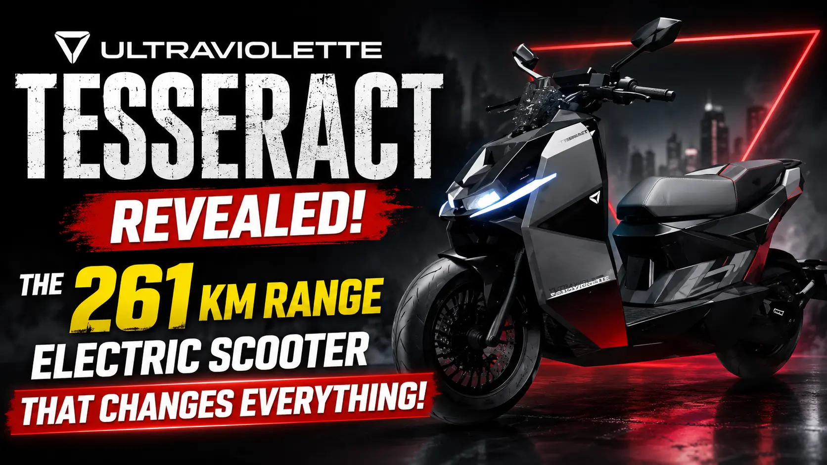 Ultraviolette Tesseract Revealed: The 261 Km Range Electric Scooter That Changes Everything!