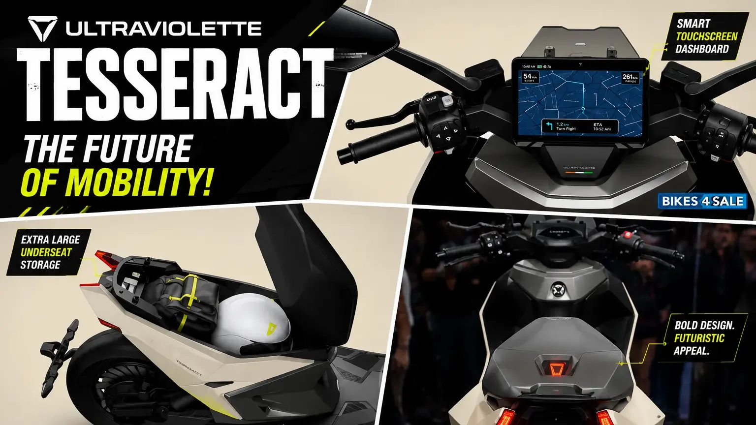 Ultraviolette Tesseract Revealed: The 261 Km Range Electric Scooter That Changes Everything!