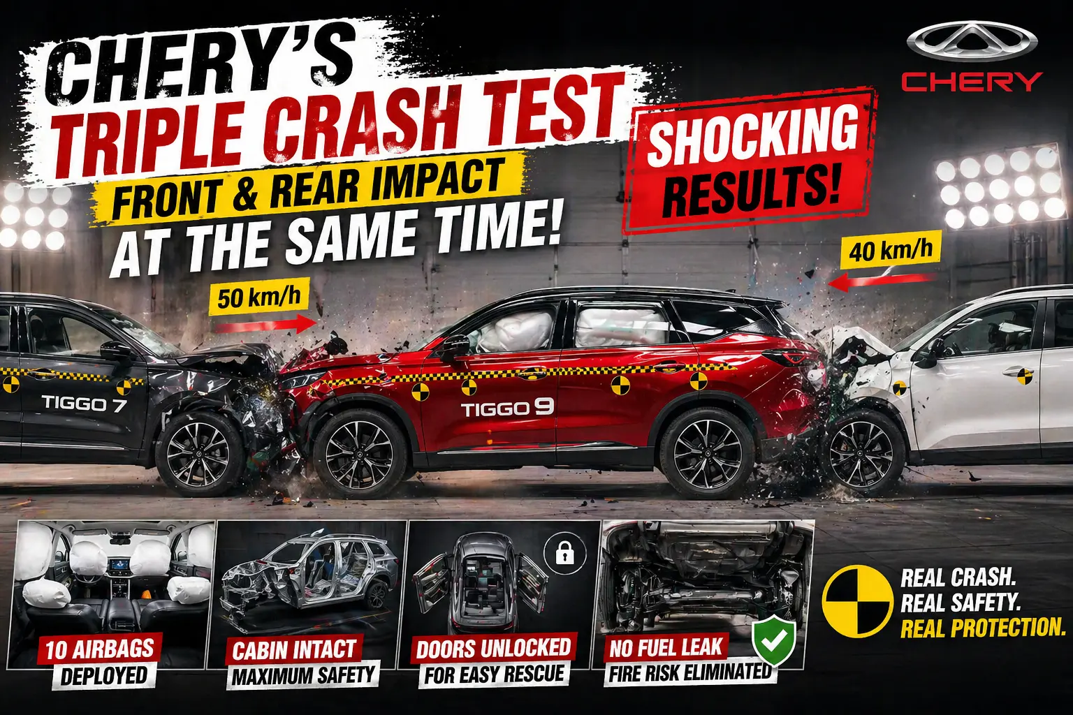 Chery’s Triple Crash Test