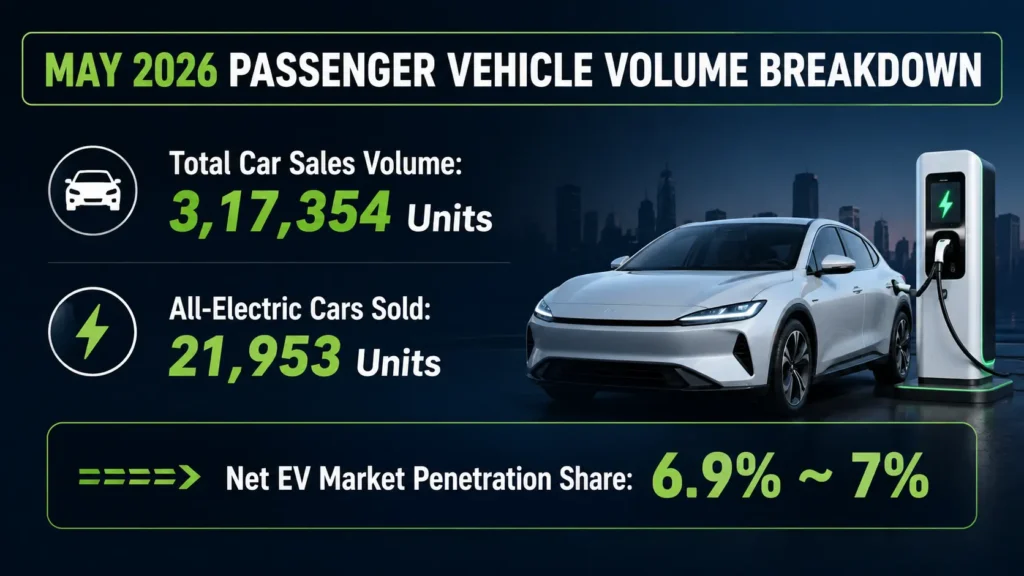 Electric Passenger Vehicles (EV) Capture Record 7%