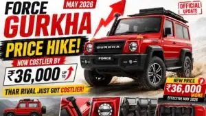 Force Gurkha Price Hike May 2026