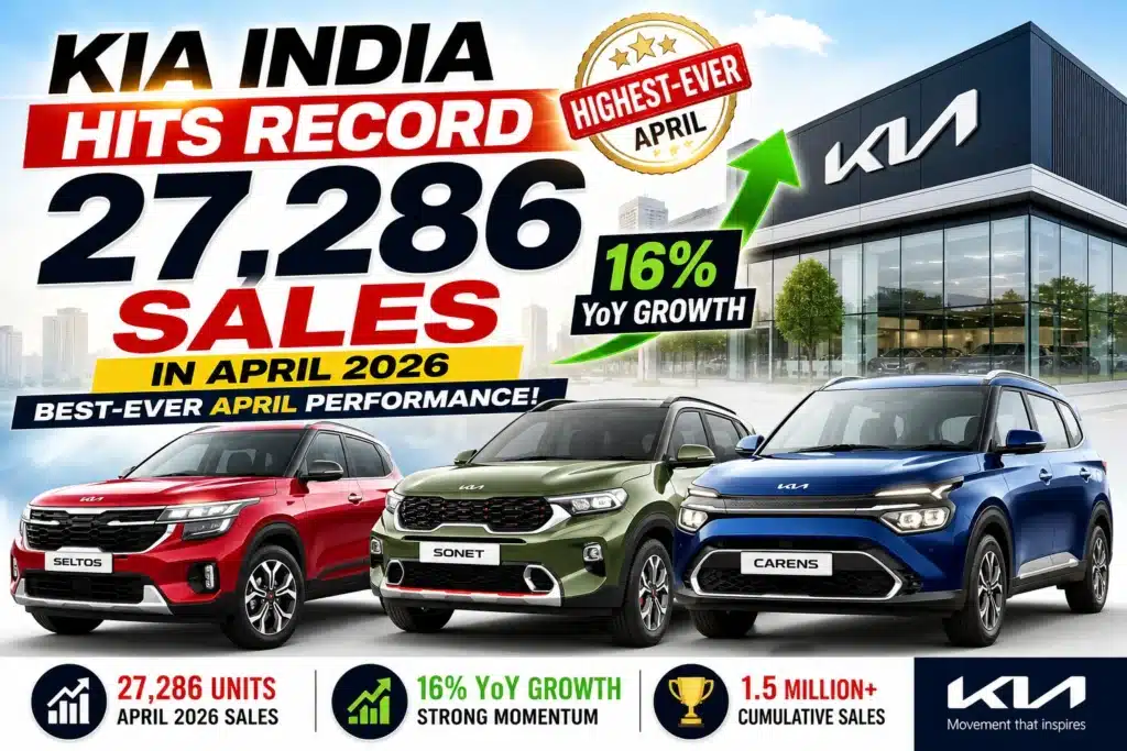 Kia India April 2026 Sales