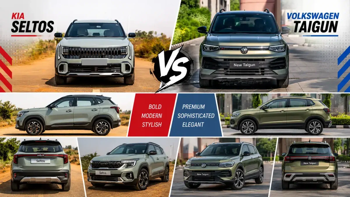 Kia Seltos vs Volkswagen Taigun Features Comparison