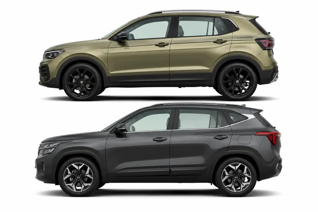 Kia Seltos vs Volkswagen Taigun Features Comparison: Which SUV Offers More?