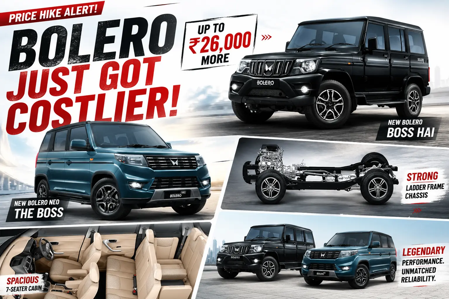 Mahindra Bolero Price Hike May 2026