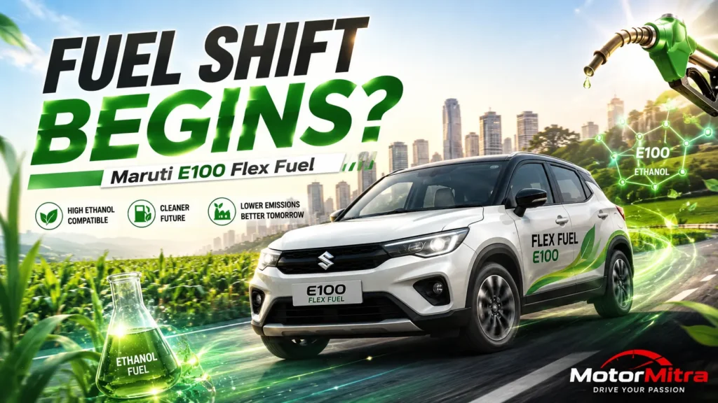 Maruti E100 Flex Fuel Launch On June 5 – India’s Next Big Fuel Shift May Already Be Starting