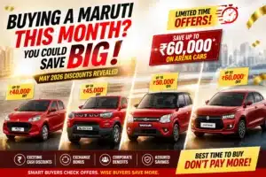 May 2026 discounts on Maruti Suzuki Arena cars