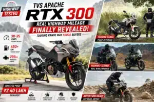 TVS Apache RTX 300 Real Highway Mileage