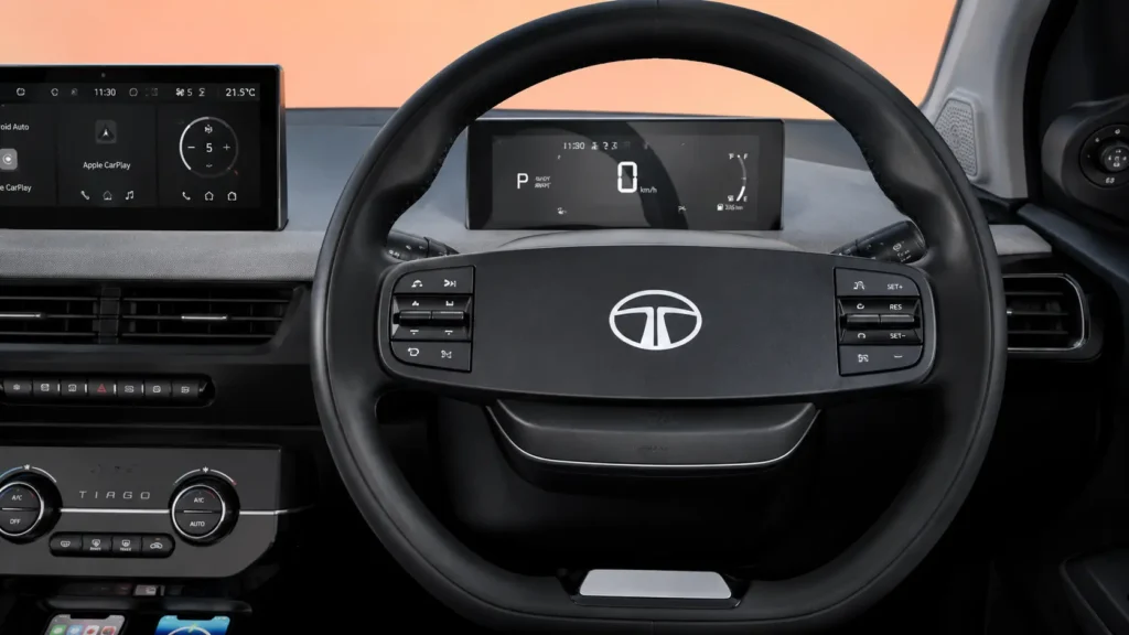 2026 Tata Tiago Facelift Interior Revealed: Bigger Screens & Premium Cabin