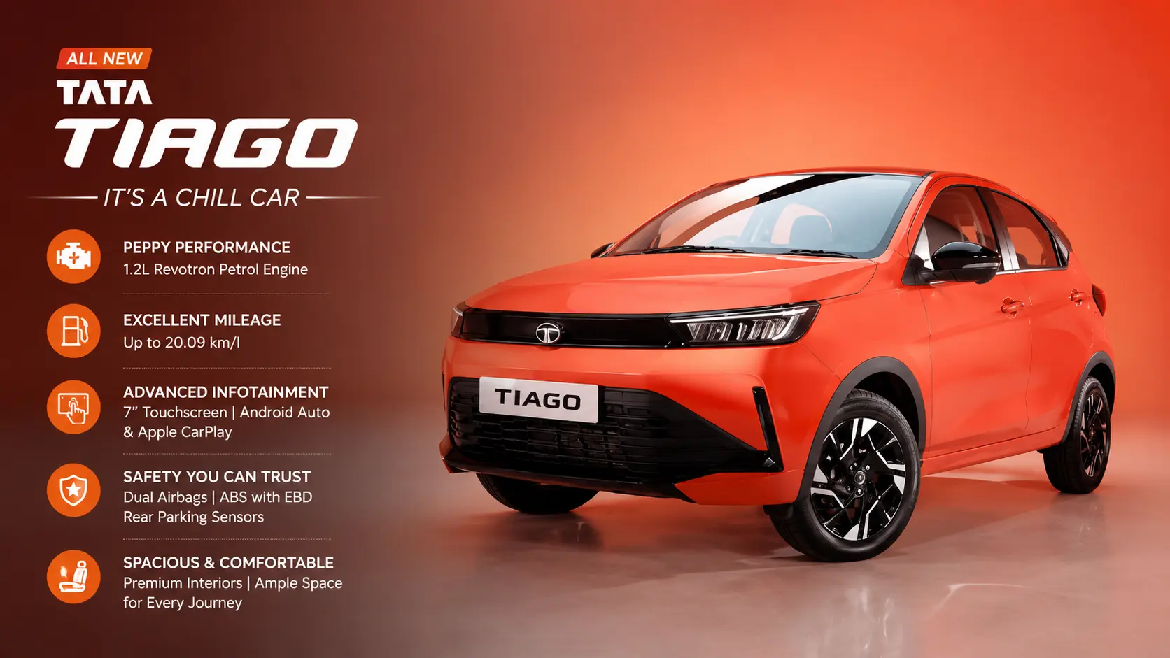 Tata Tiago Facelift Interior