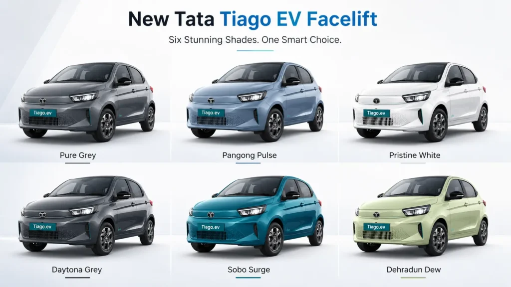 New Tata Tiago EV Facelift 2026: Battery, Range & Colour Options Explained