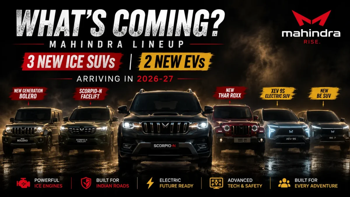 Upcoming Mahindra SUVs 2026-27 New Scorpio, Bolero & EVs Incoming