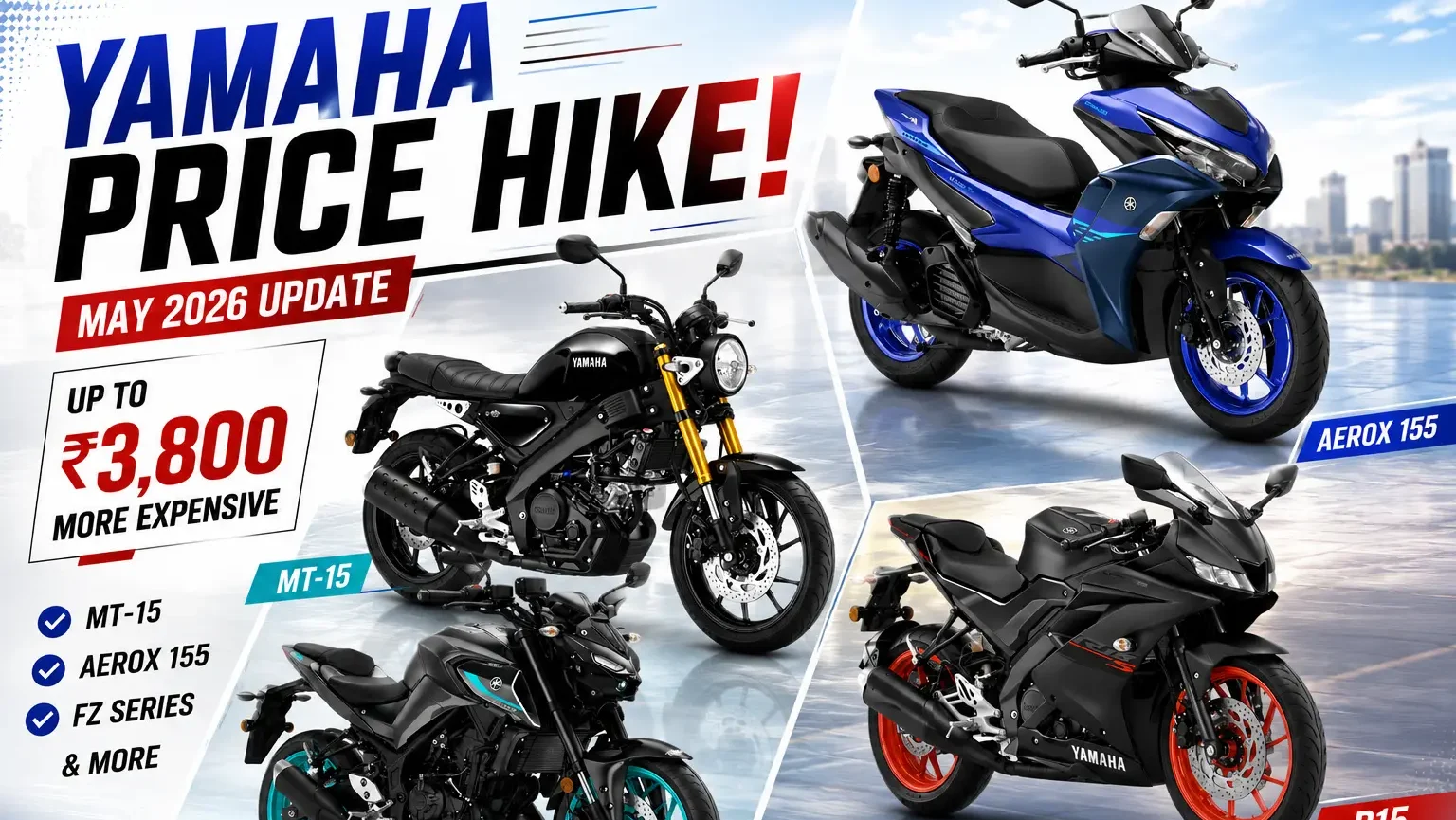 Yamaha Price Hike May 2026