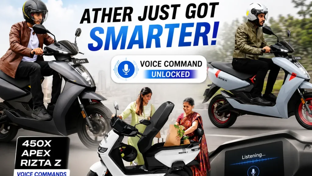 Ather Voice Commands Ather 450X, 450 Apex, and Rizta Z