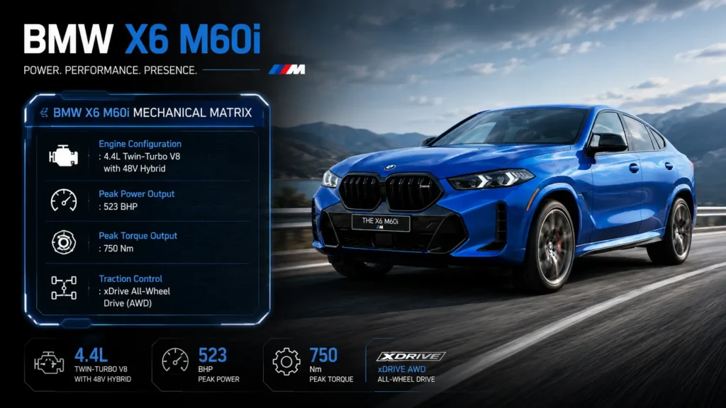 BMW X6 M60i Pre-Bookings Open in India; 523 BHP Twin-Turbo V8 Coupe-SUV Returns