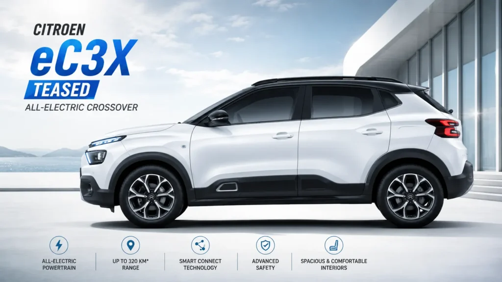 Citroen eC3X Teased: Premium Visual Tweaks and Major Cabin Upgrades