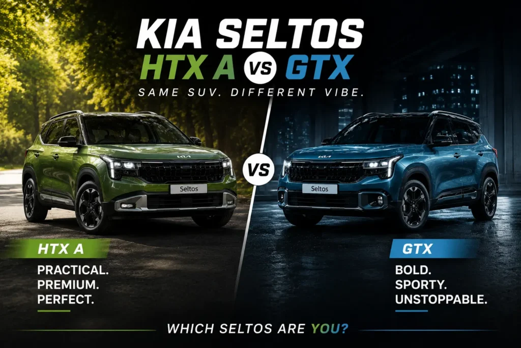 Kia Seltos HTX (A) Face Off Against the GTX Trim