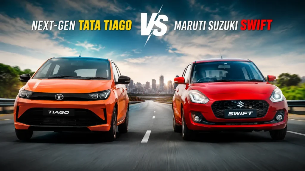Next-Gen Tata Tiago vs Maruti Suzuki Swift